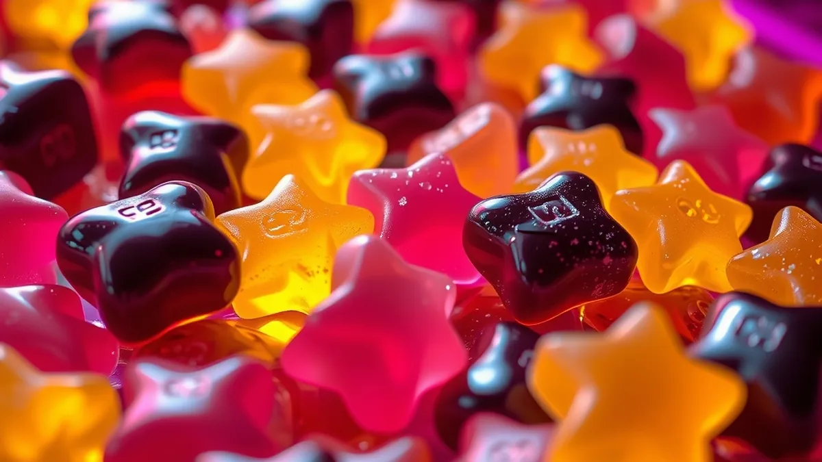 Bonbons gélifiés et oursons brillants inspirés de la slot Sugar Rush